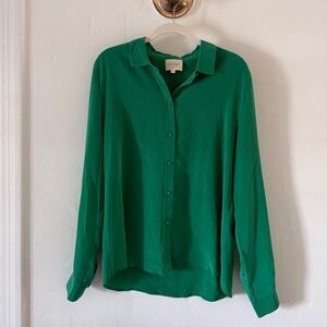 Sezane Ann Shirt Vert Flash - Size 40